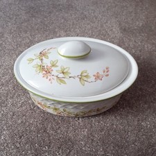 Floral Trellis Oval Trinket Dish With Lid St Michael Marks & Spencer M&S