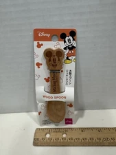 Daiso Disney Mickey Mouse Wooden Spoon 4.5", New