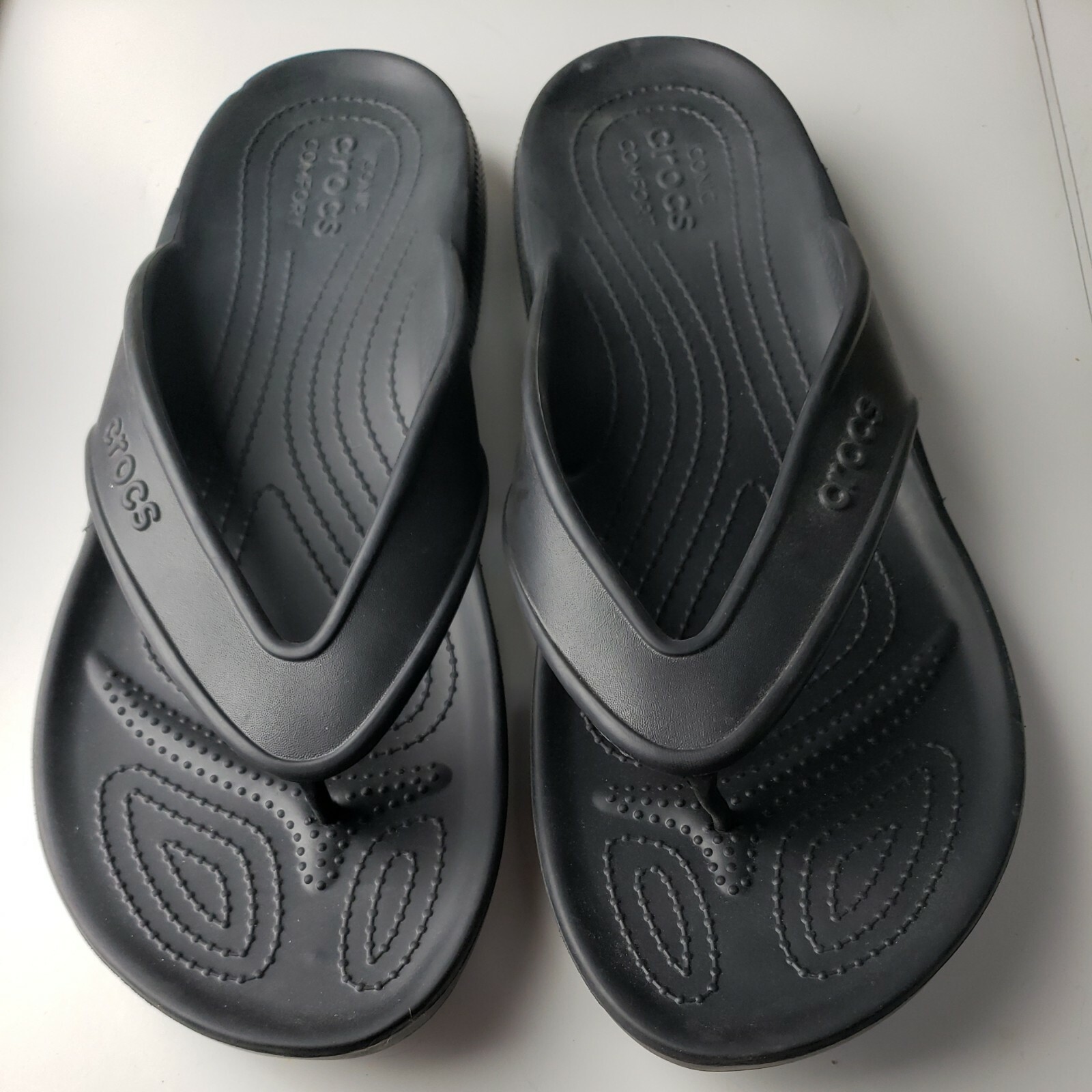 Crocs Men Black Sandals Slides Size 13 