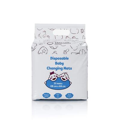 Economy Einweg Baby Wickelauflagen 60x60cm - 100 Blatt (60 x 60cm Auflagen)