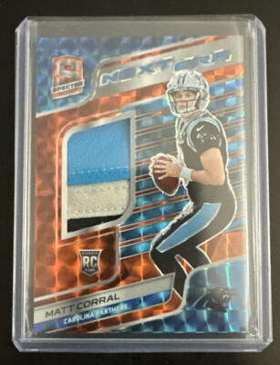 2022 Panini Spectra Matt Corral Orange Blue Next Era 3-Color Patch /10 Panthers