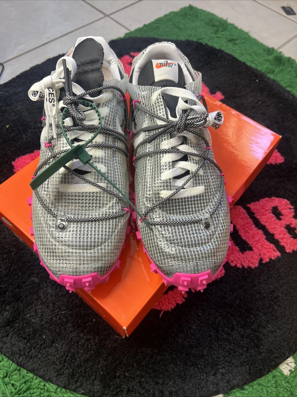 OFF WHITE X NIKE Nike Off White x Waffle Racer fucsia