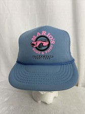 Vintage Trucker Hat Light Blue Pink Sacramento Mario  s Body Paint