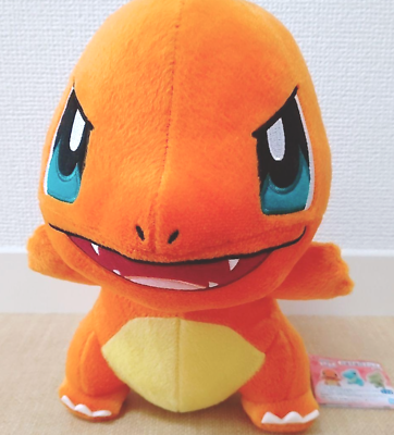 Charmander Pokemon Big Plush Doll Stuffed toy scary face BANDAI 24cm