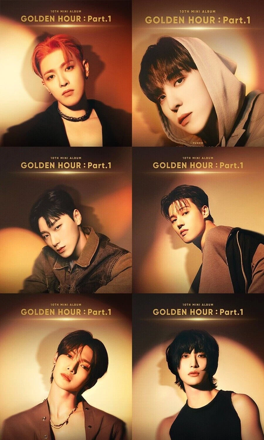 ATEEZ GOLDEN HOUR:PART.1 10th Mini Album POCA Ver/QR Card+3