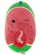Squishmallow Women's Scarlet Strawberry Plush Slippers Adult Size 11-12