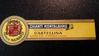 Vintage 1950s CHIANTI MONTALBANO Fiasco Wine Label 11 x 3cm