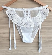 Victorias Secret Bridal Garter Set Dream Angels Eyelet Lace Garter 2 Pieces NWT
