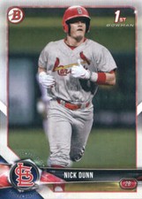 2018 Bowman Draft #BD-149 Nick Dunn St. Louis Cardinals