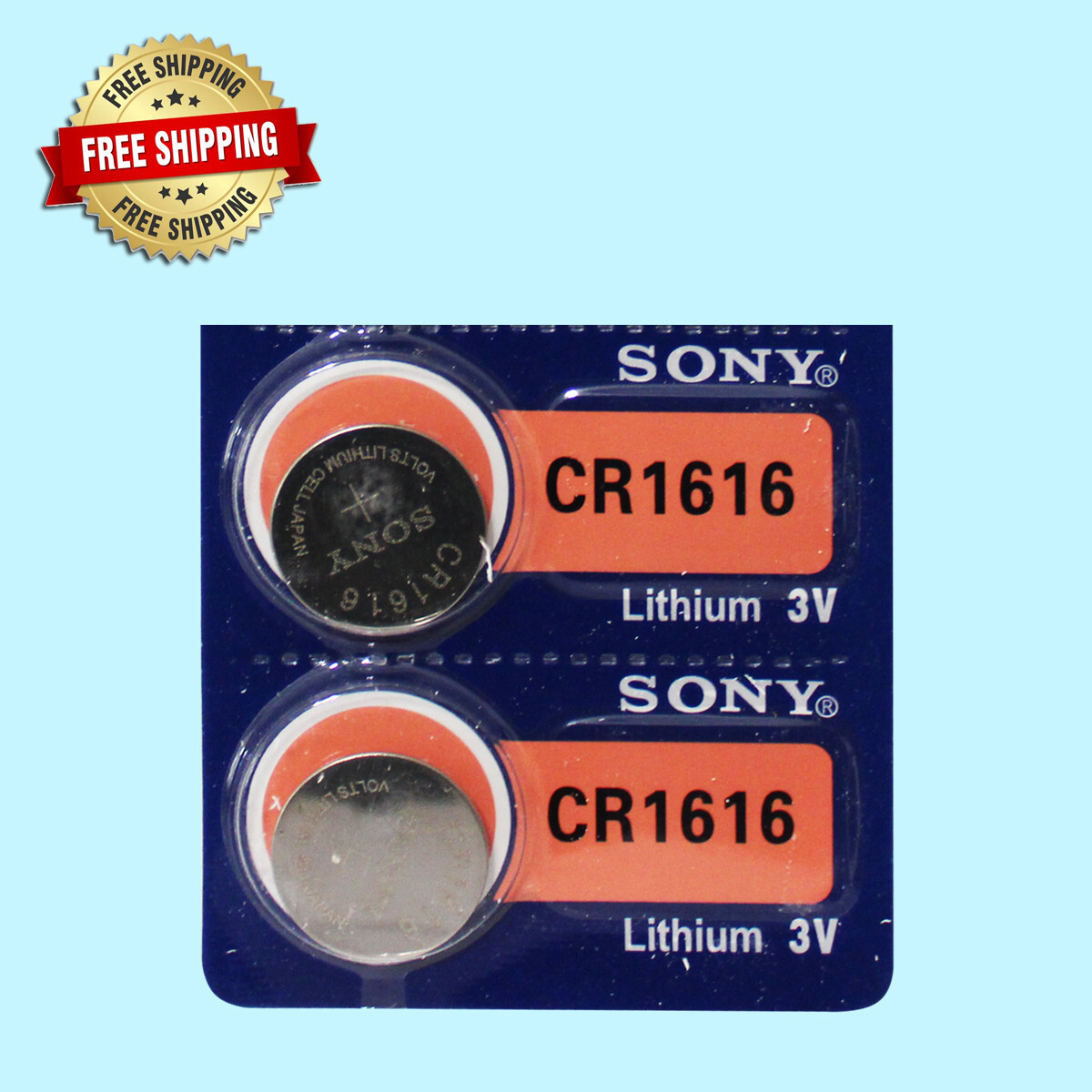 Sony CR1616 Lithium 3V Watch Battery (Exp 2029 )  2Pcs