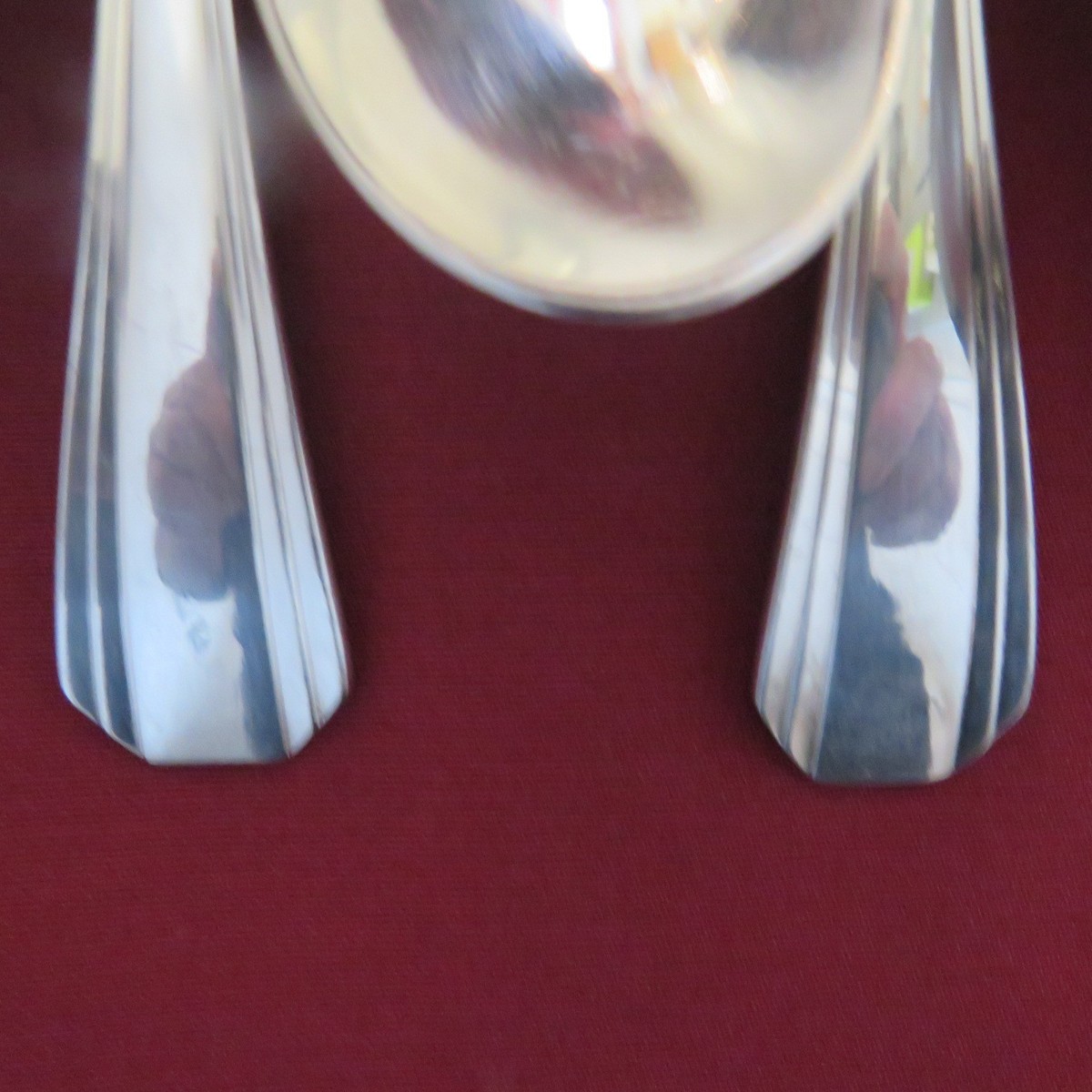 Christofle: 12 Cucharas Para Entremet de Metal Plateado Modelo Boreal