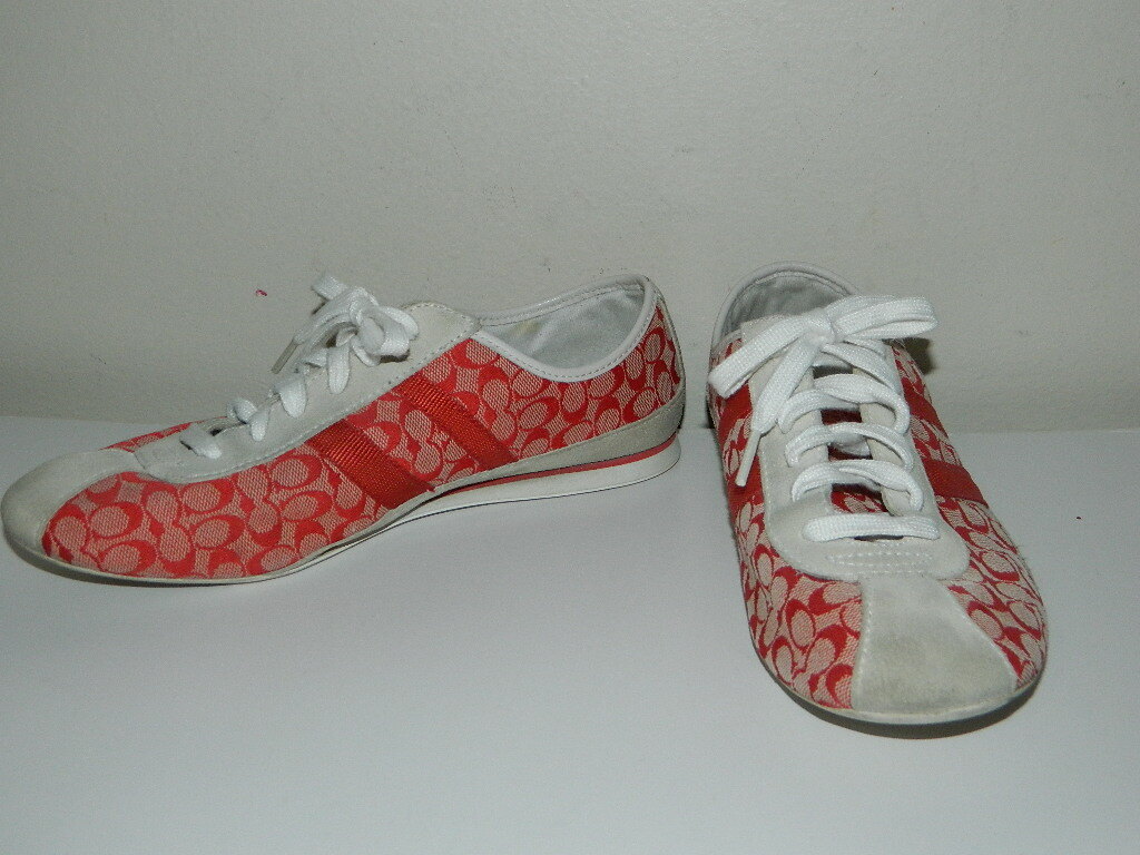 COACH TANIA SIGNATURE CANVAS WOMEN SNEAKERS SIZE 7.5 M A1252 | eBay