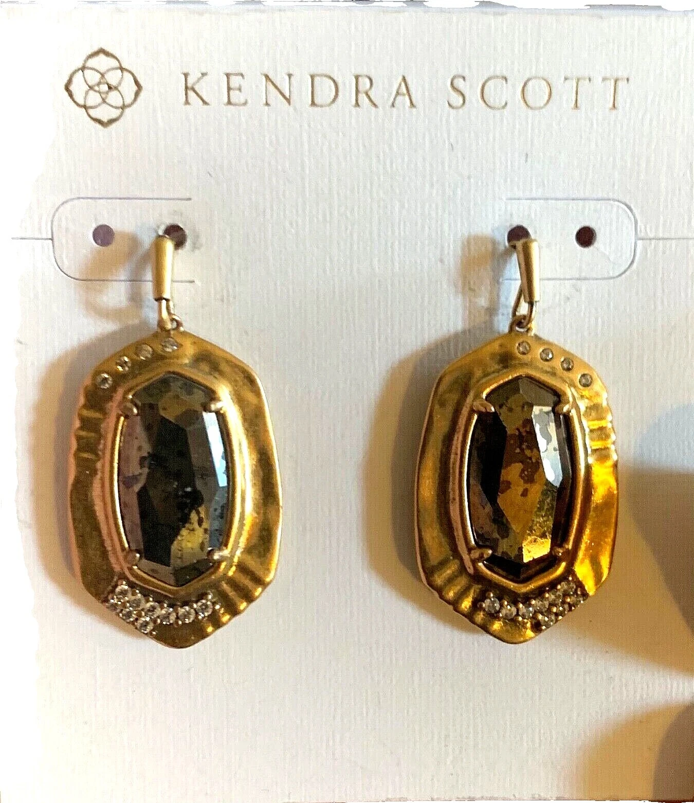 Oro amarillo de pirita Kendra Scott Pendientes de Moda