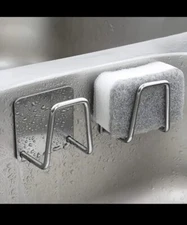 2Pcs Sponge Holder for Kitchen Sink Caddy, SUS304 Stainless Steel Strong
