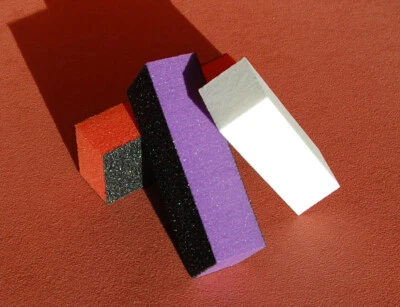 Studio Buffer Schleifblock Weiß Lila oder Orange Freie Auswahl