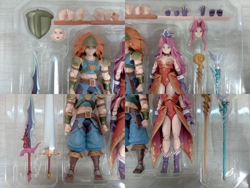 Square Enix Trials of Mana: Duran & Angela Bring Arts Action Figure Set con s... - Foto 5 di 8
