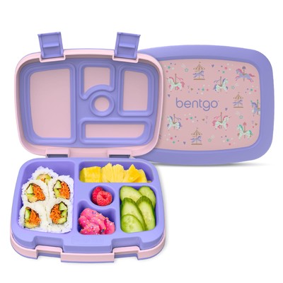 Bentgo Kids Prints Leak-Proof 5-Compartment Bento-Style Kids Lunch Box - Idea...