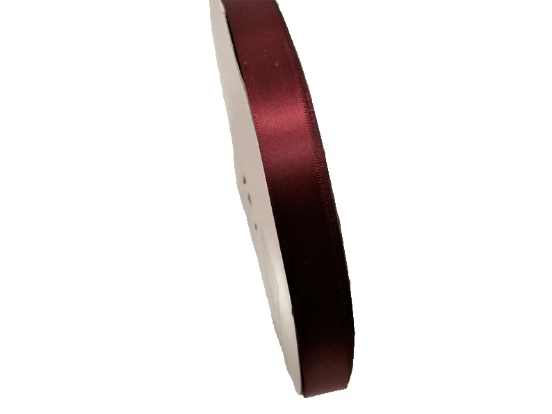 Burgundy Single-Face Satin Ribbon 5/8 inch wide x 10 yards Schiff Beet B7 - Image 2 of 4