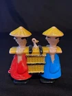 Vintage Marx Chinese Men Carrying Duck Around the World Plastic Ramp Walker