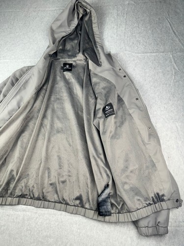 Volcom Gray Water Resistant Mesh Lining Enemy Stone Windbreaker Jacket Size M - Picture 10 of 24