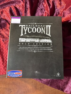 Railroad Tycoon II 2 Gold + Manual MAC entrepreneur train track game near mint