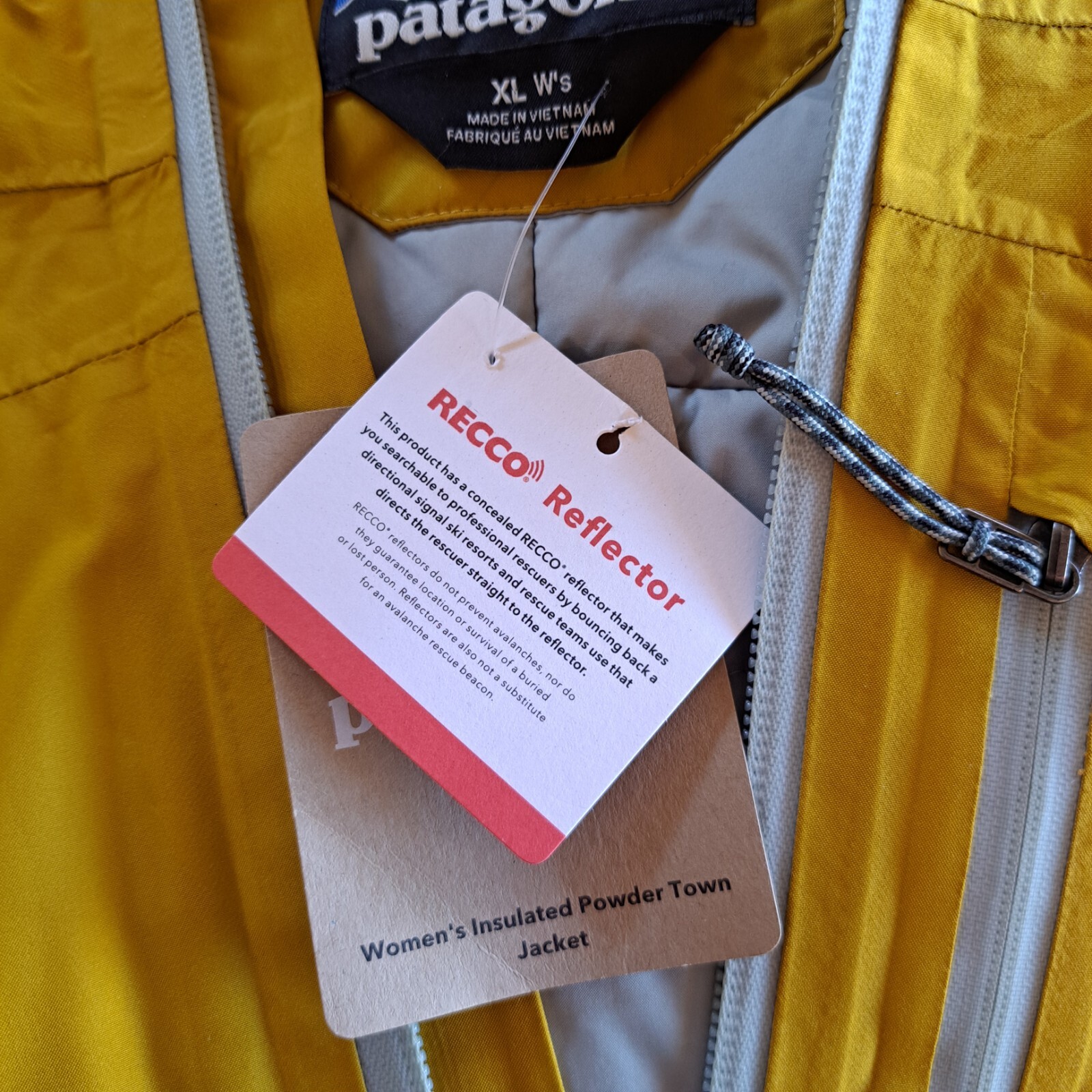 Patagonia Women’s XL Insulated Powder Town Ski Snowboard Coat  Cosmic Gold New! thumbnail 11