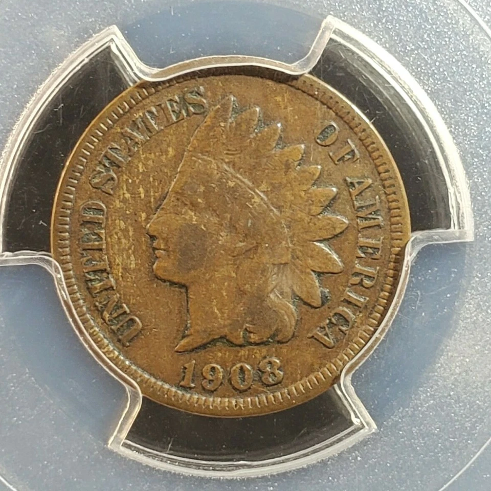 1908-S Indian Head Cent PCGS VF20 2232.20/84763538 - Image 3 of 4