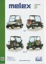Melex golf range (made in Poland) _2018 Prospekt / Brochure 
