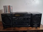 Vintage Panasonic RX-DT610 Boombox CD Dual Cassette AM/FM Radio Tested + 10 CDs
