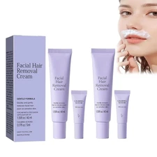 2 Pack Facial Hair Removal Cream for Women Gentle Depilatory Cream 40ml Each