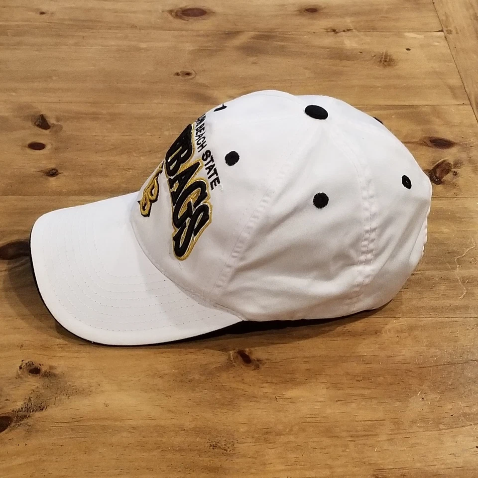 Long Beach State Dirtbags Hat Strap Back Top of World White One Size - Image 3 of 4