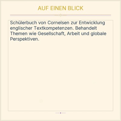 Cornelsen Eleven Plus Topics for Text Skills Englisch Schülerbuch Taschenbuch