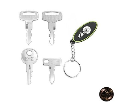 CartClan Golf Cart Schlüsselsatz (4 Stück) passend für EZGO Yamaha Clubcar OEM