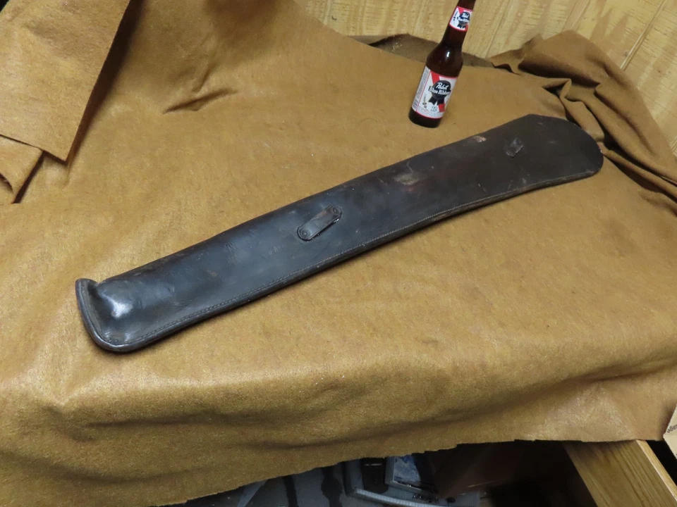 Vaina de rifle Wester de cuero de colección, 37" OAL, sin marca ~ AVG+🤠H9.20.25 Foto 3 de 4