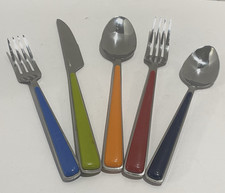 Fiesta MERENGUE Stainless Flatware 5pc Place Settings & Replacements Colorful