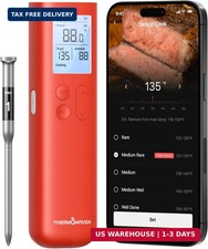 Smart Bluetooth Wireless Meat Thermometer, 10X Enhanced Sub-1G Signal and Stabil