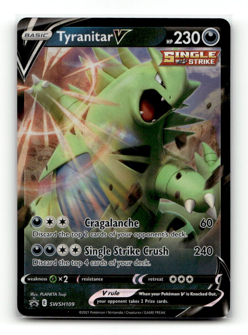 Tyranitar V Promo - SWSH Black Star SWSH109 - LP