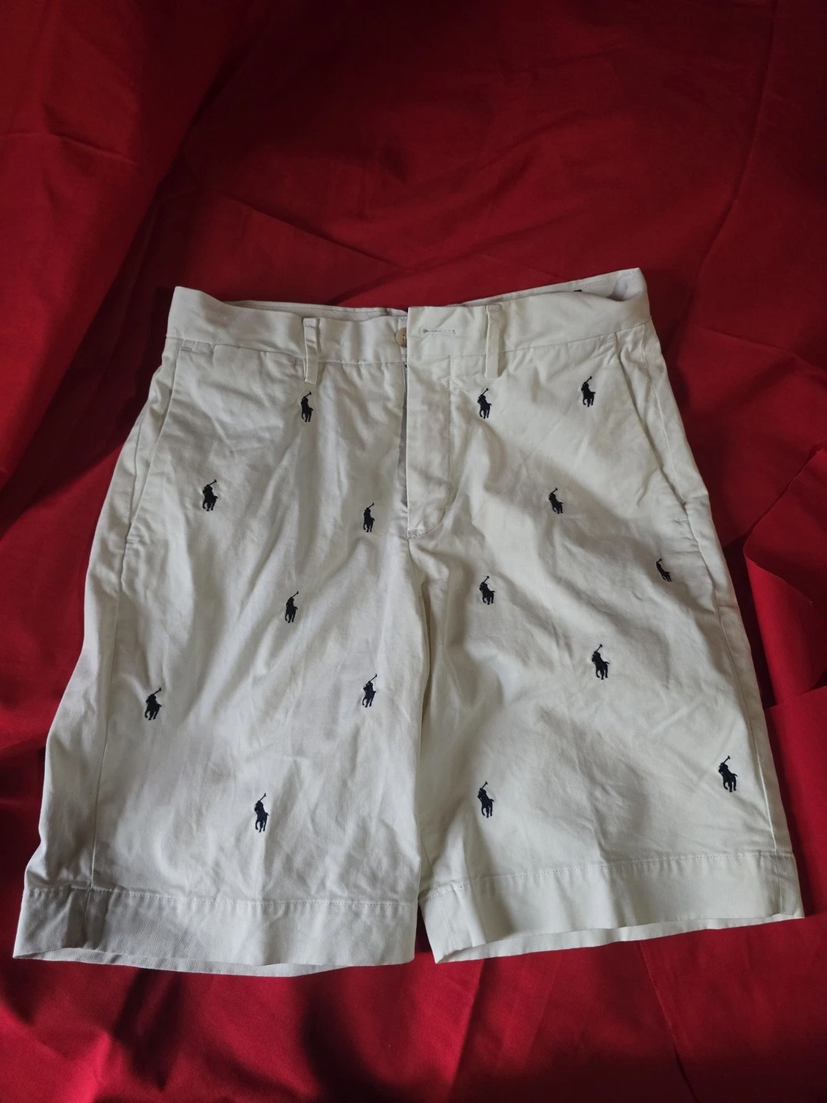 POLO RALPH LAUREN Men's Stretch Classic Fit All Over Pony Shorts Size 29