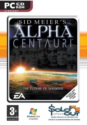 Sid Meier's Alpha Centauri PC CD Rom Strategiespiel 2 Discs sehr guter Zustand
