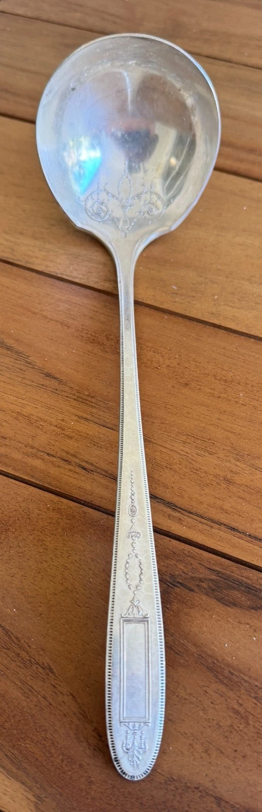 Solid Soup Ladle Grosvenor Silverplate, 1921 by Oneida Silver 11"