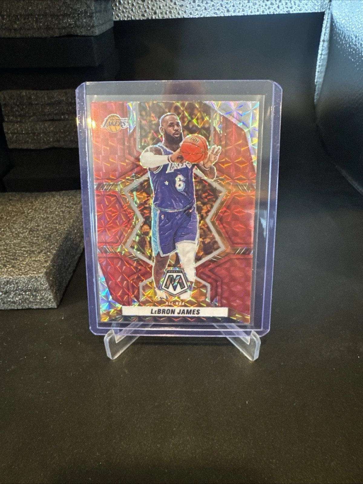 2021-22 Mosaic LEBRON JAMES #286 All-NBA Red Prizm Los Angeles Lakers