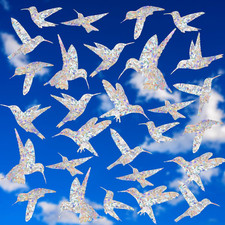 24 Pieces Window Decals to Prevent Bird Strikes