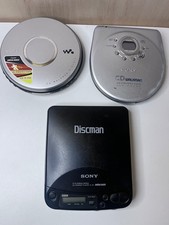 3 x Vintage Sony Discman Portable CD Player Spares repair Read Description D-121
