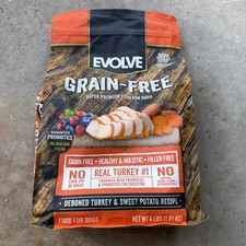 Evolve Grain Free Turkey Dog Food 4 Pound Healthy Pet Food for Dogs