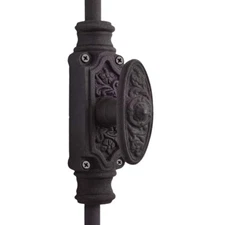 Signature Ironmongery Dalston Door Iron Cremone Bolt 9 feet Textured Matt Black