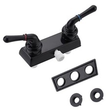 Camper Shower Dual Faucet, RV Shower Faucet Replacement,RV Shower Faucet Black