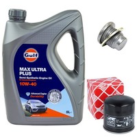 MotoröL Filter Set 10W-40 5 Liter + ÖLablassschraube FüR Dacia Duster 1.5 Dci HS