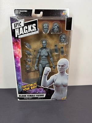 Boss Fight Studio Epic Hacks BLANK FEMALE SHADY GREY 6'' 1/12 Action Figure