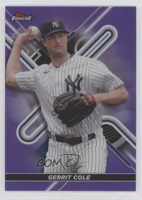 2022 Topps Finest Purple Refractor 107/250 Gerrit Cole #75 0w27