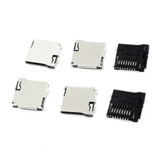 6 Pcs Data Transfer Spring Phone Transflash Sockets Slot Micro SD Card